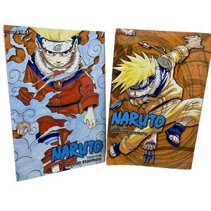 Naruto 3-in-1 #1 And #2 Viz Media 2011 Manga Omnibus Vol. 1-6 Anime Book